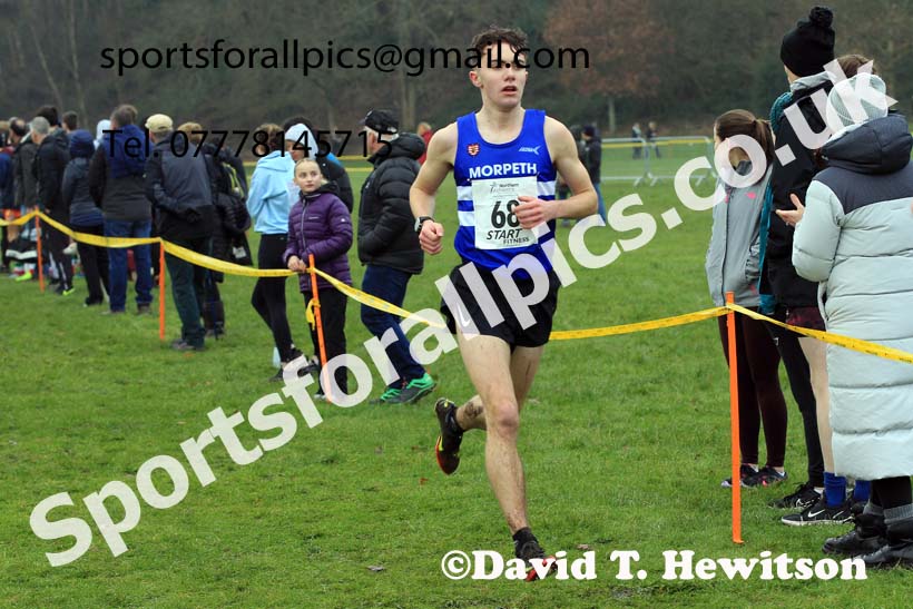 Mens Under-17s 2023 Northern Cross Country Champs., Witton Park, Blackburn. Photo: David T. Hewitson/Sports for All Pics